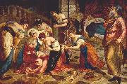 TINTORETTO, Jacopo The Birth of St. John the Baptist wr oil painting picture wholesale